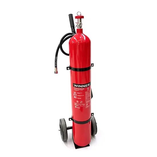 Fire Extinguisher 10KG CO2 Trolly Manual Smart Security