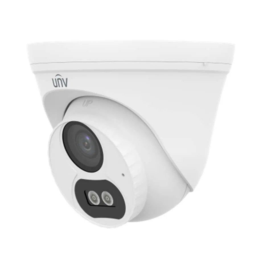 Uniview 4MP Dual-Light IP Turret Camera, 2.8mm with Audio